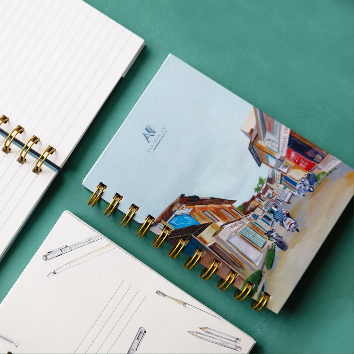 A6 Ruled Diary- Old Bazaar