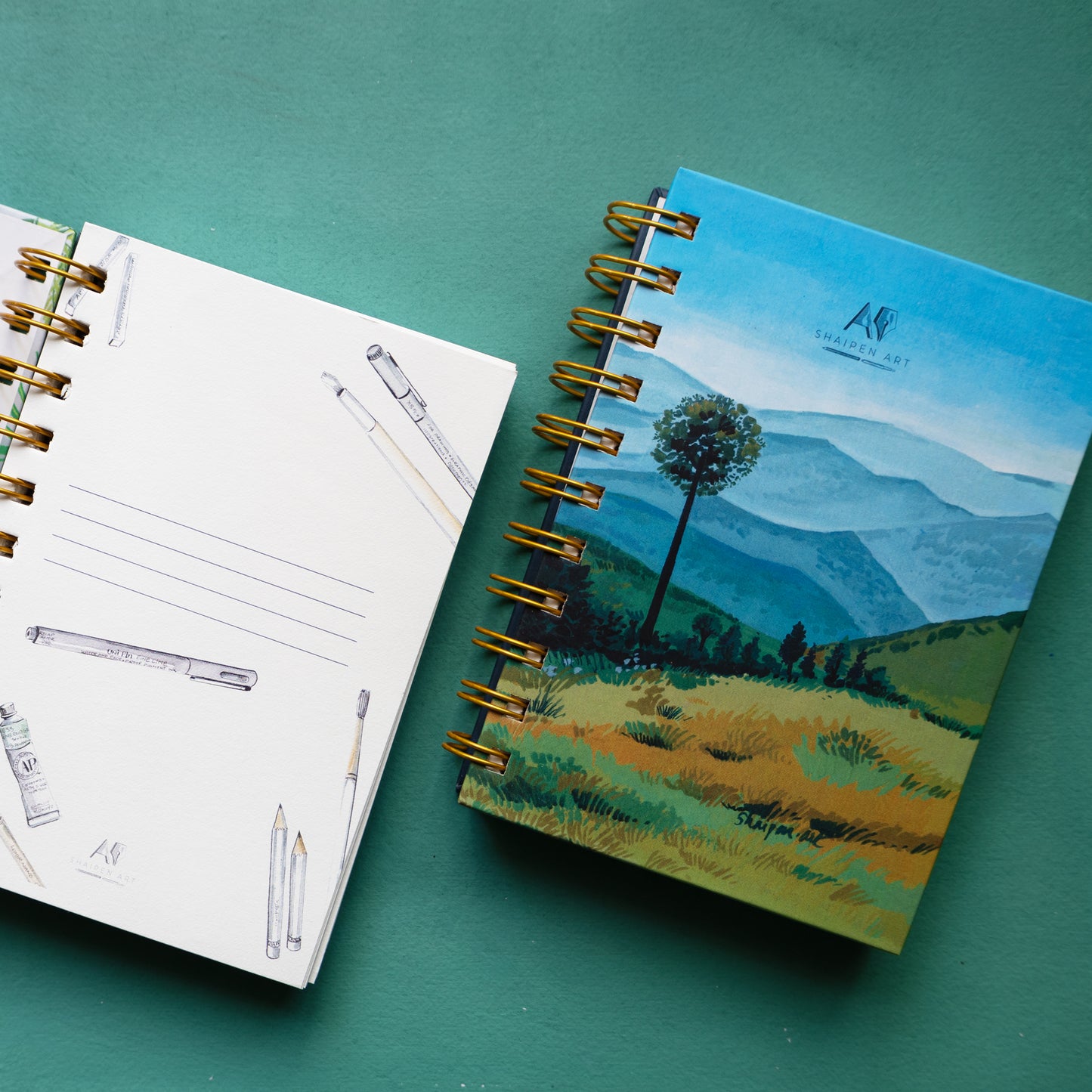 A6 Plain Diary- Mountains
