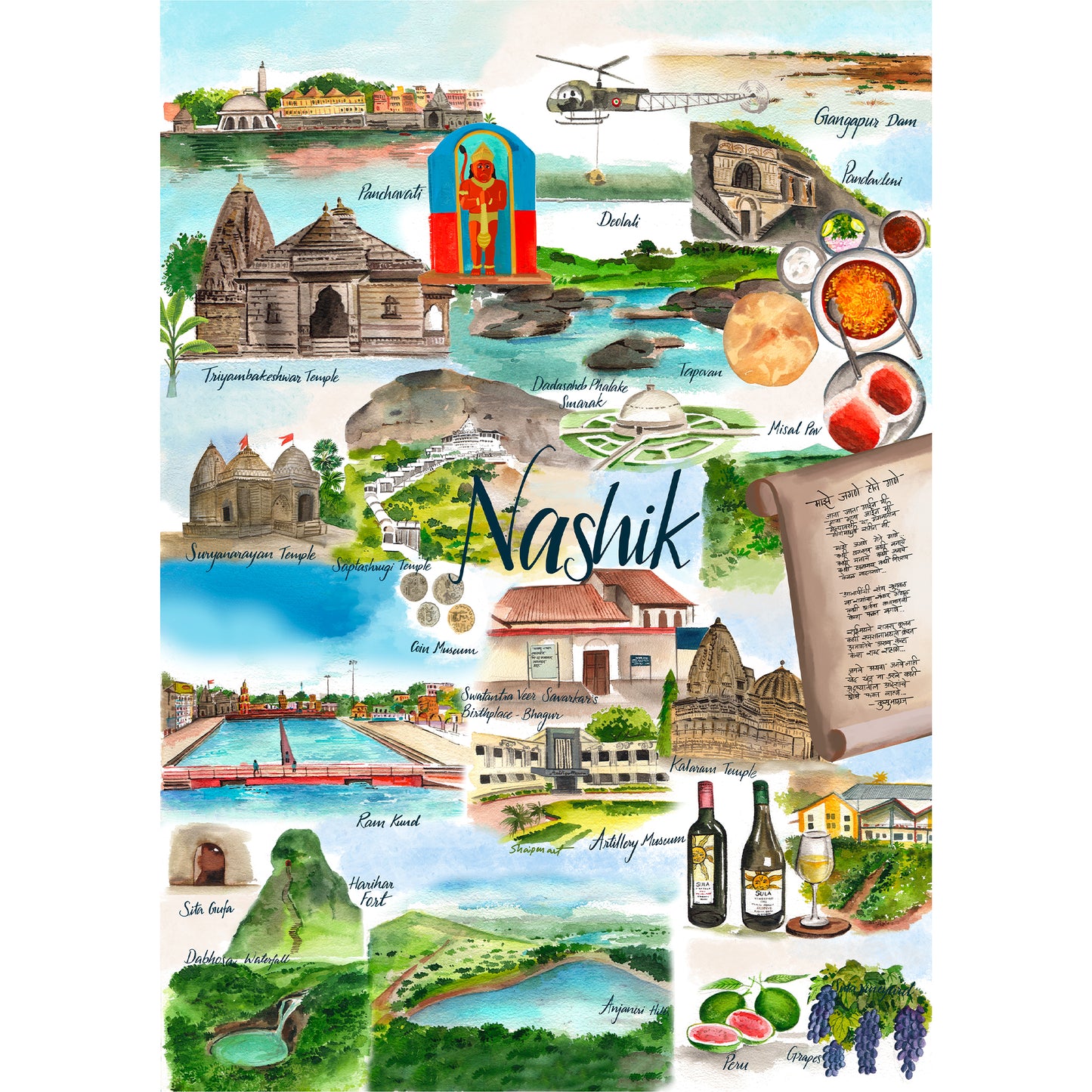 Nashik- Trip in Sketches