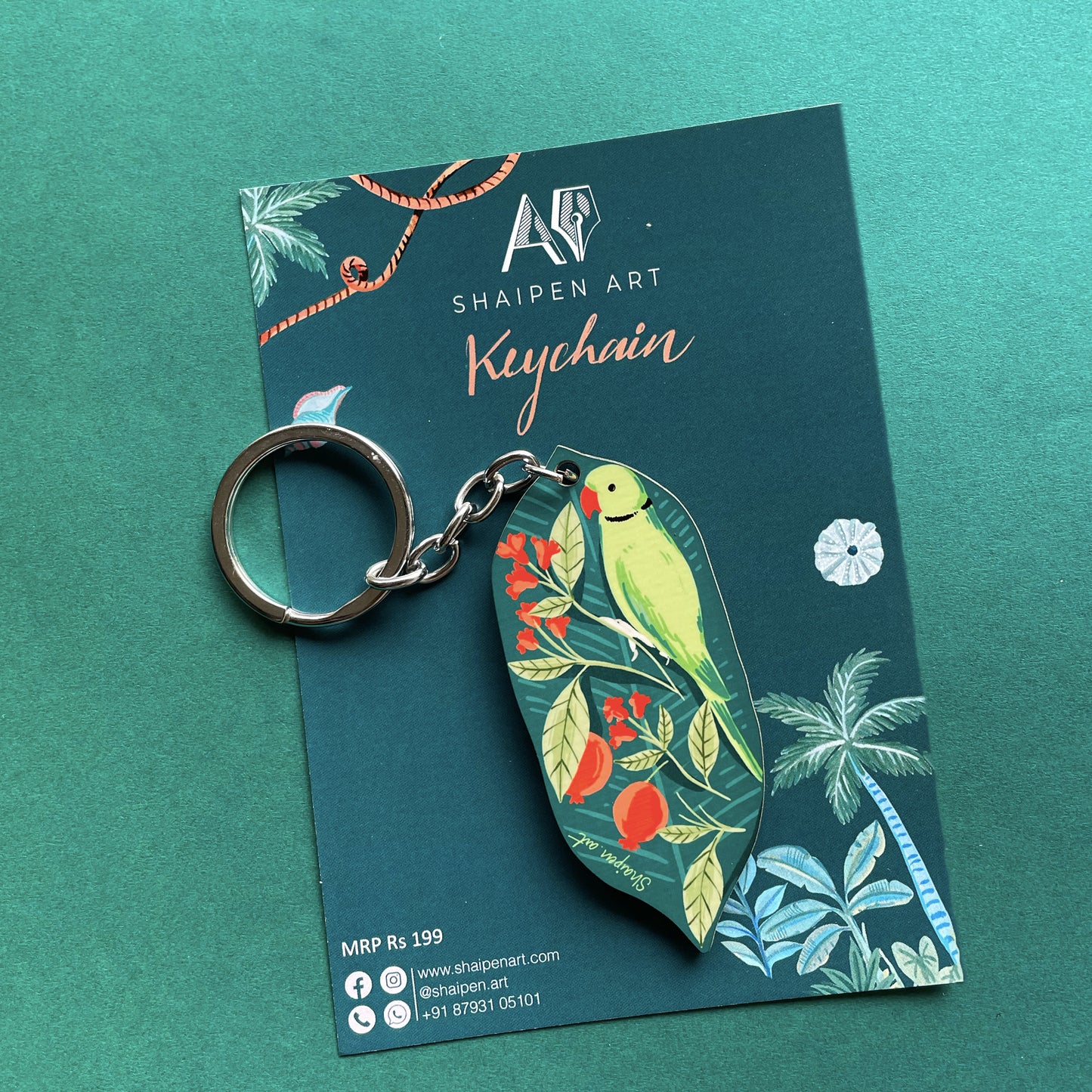 Parrot bird Keychain