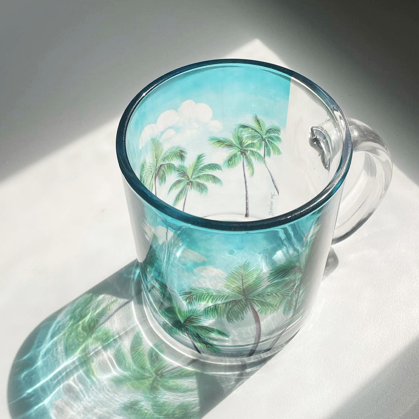 Coconut Trees- Glass Mug