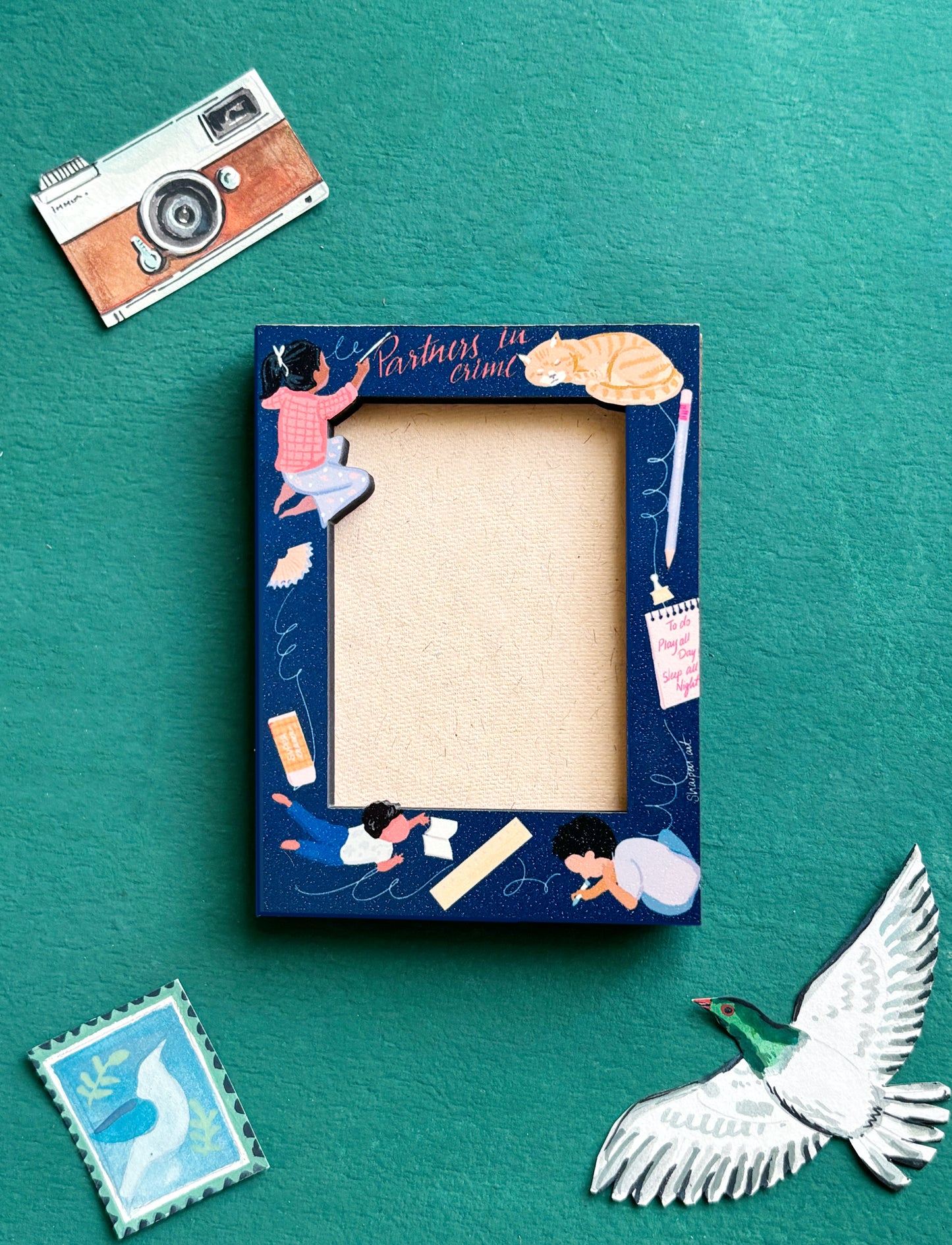 Magnet frame I Partners in crime (Lavender)