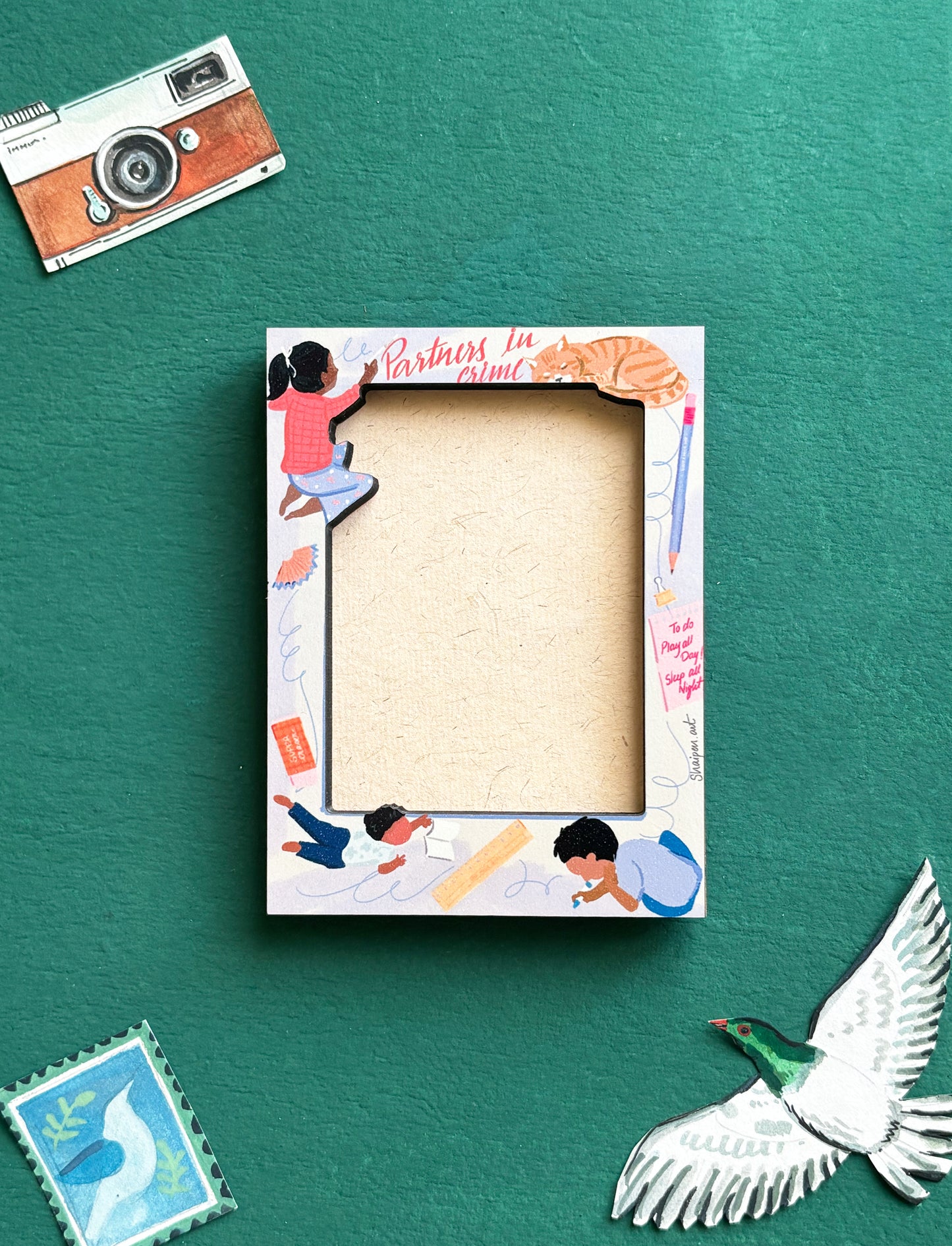 Magnet frame I Partners in crime (Blue)