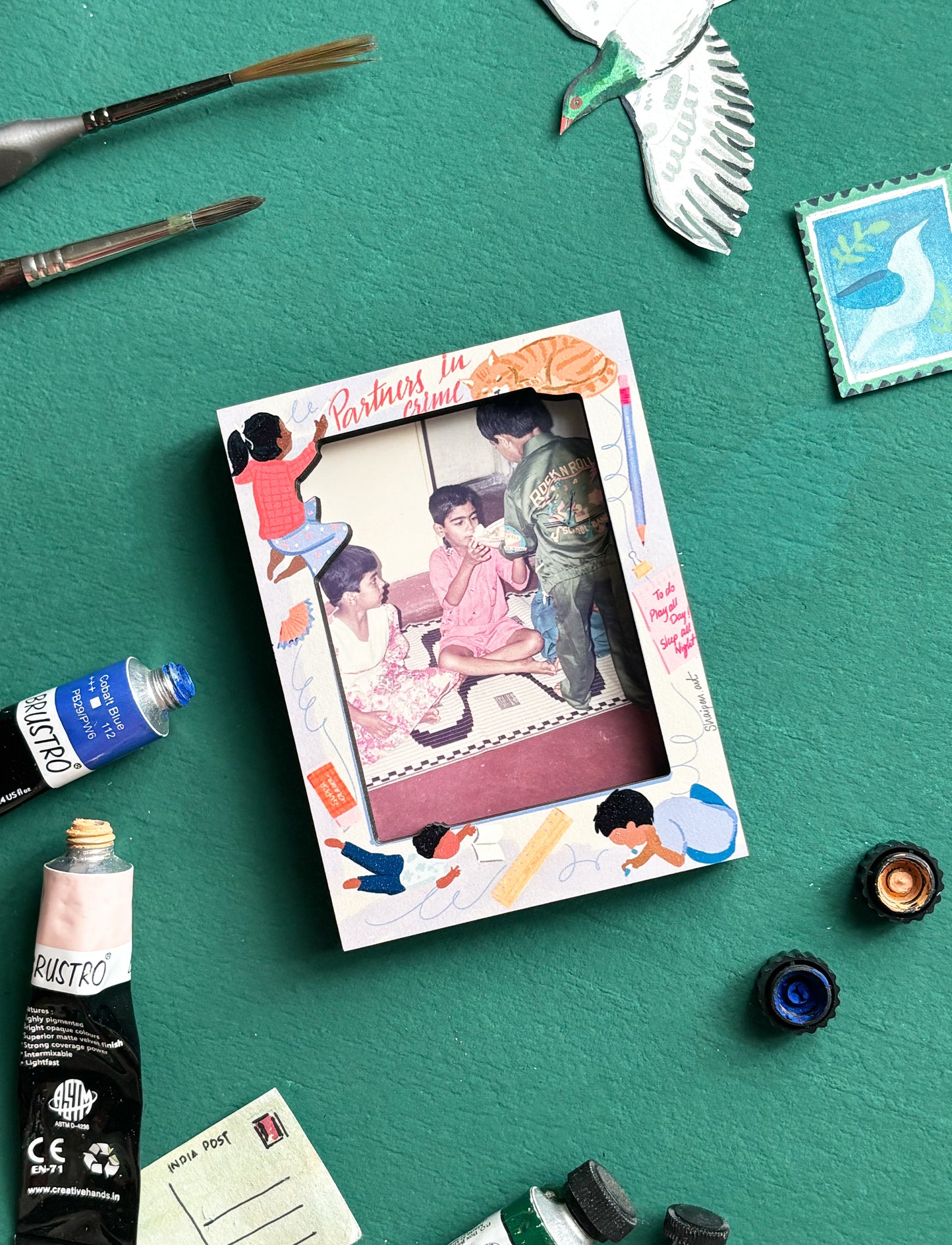 Magnet frame I Partners in crime (Blue)