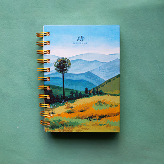 A6 Plain Diary- Mountains