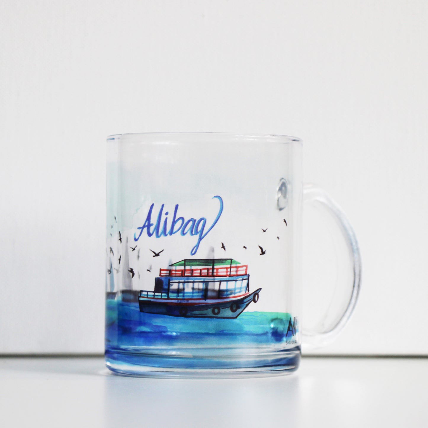 Alibag ferry- glass Mug