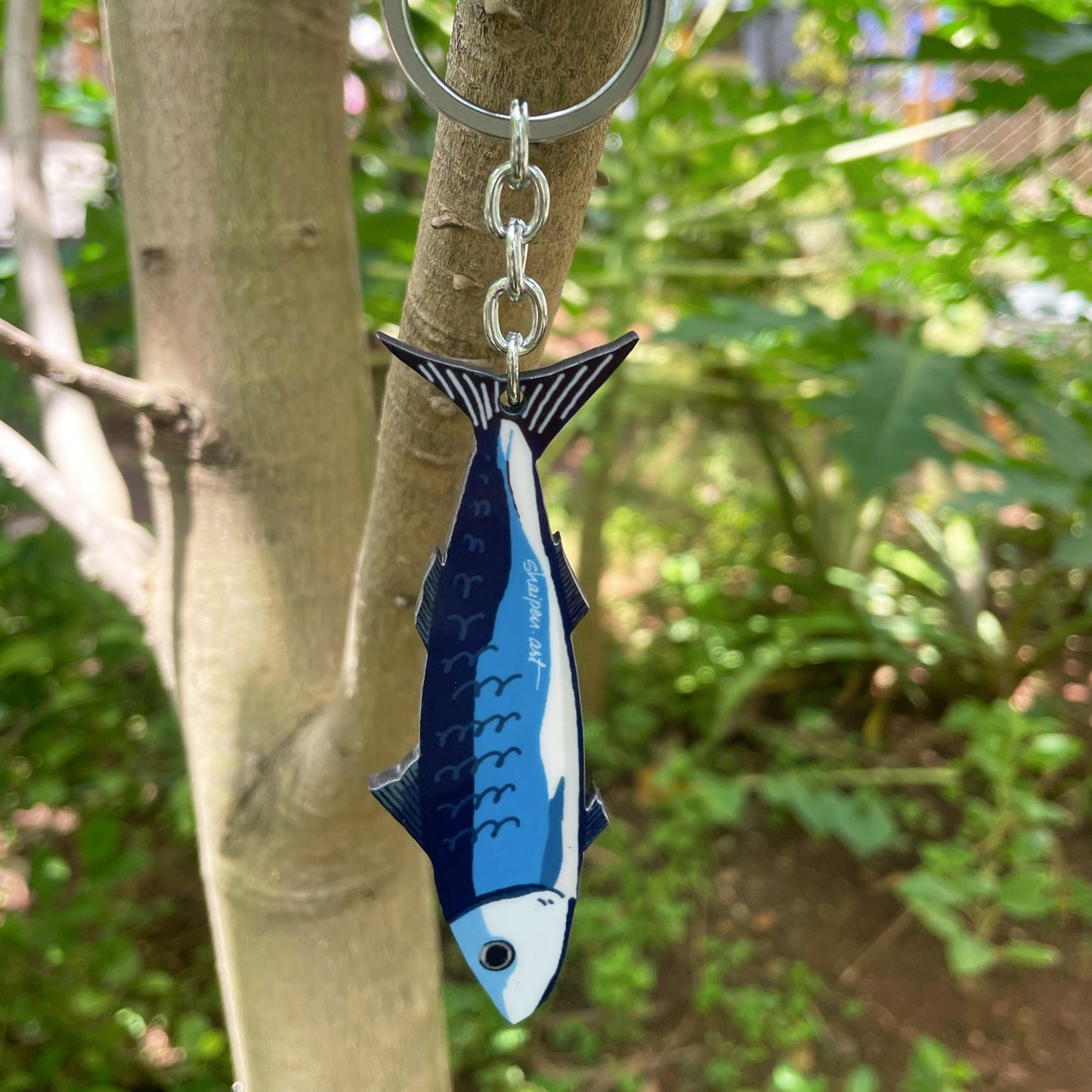 Blue Fish Keychain