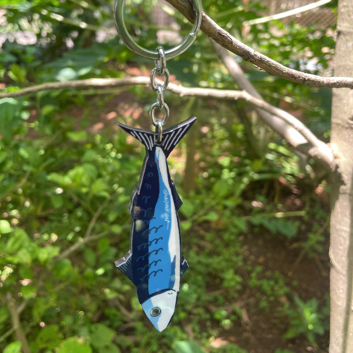 Blue Fish Keychain