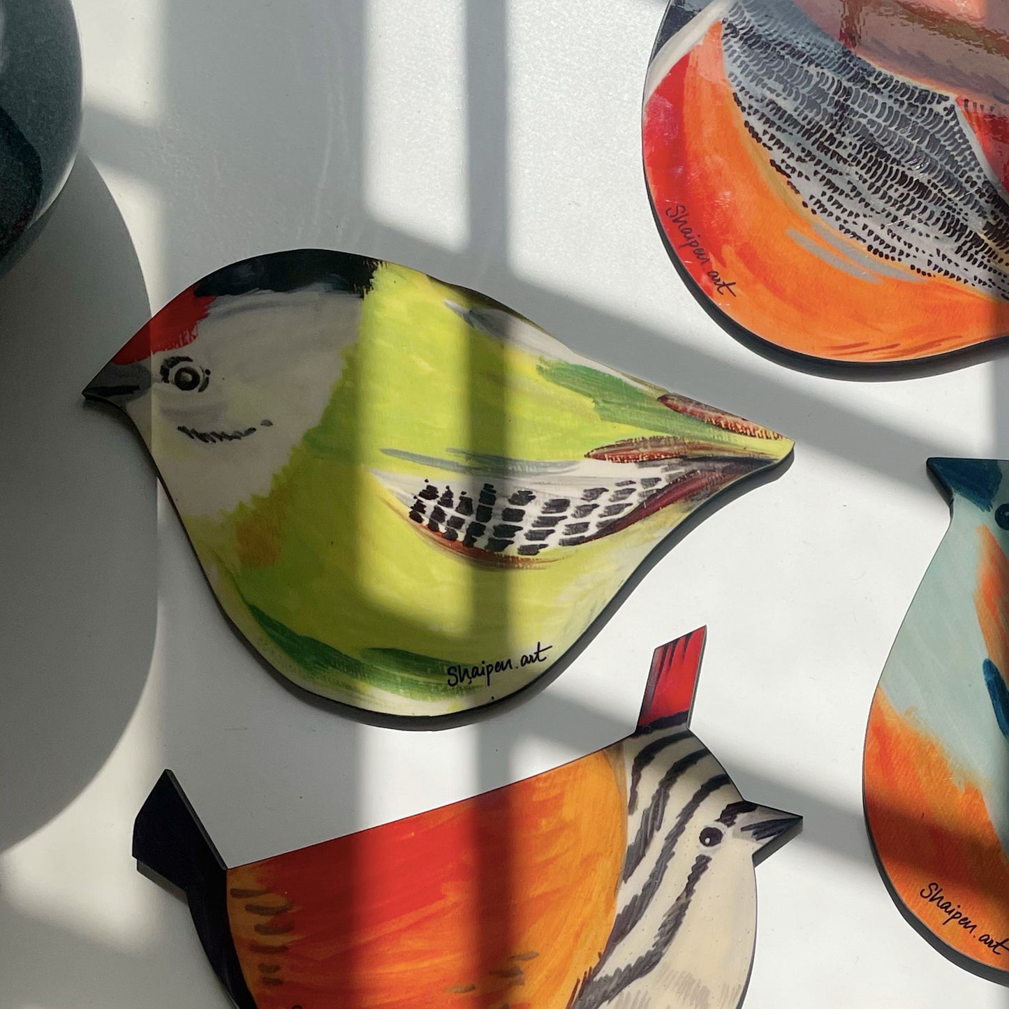 Coppersmith Bird coaster