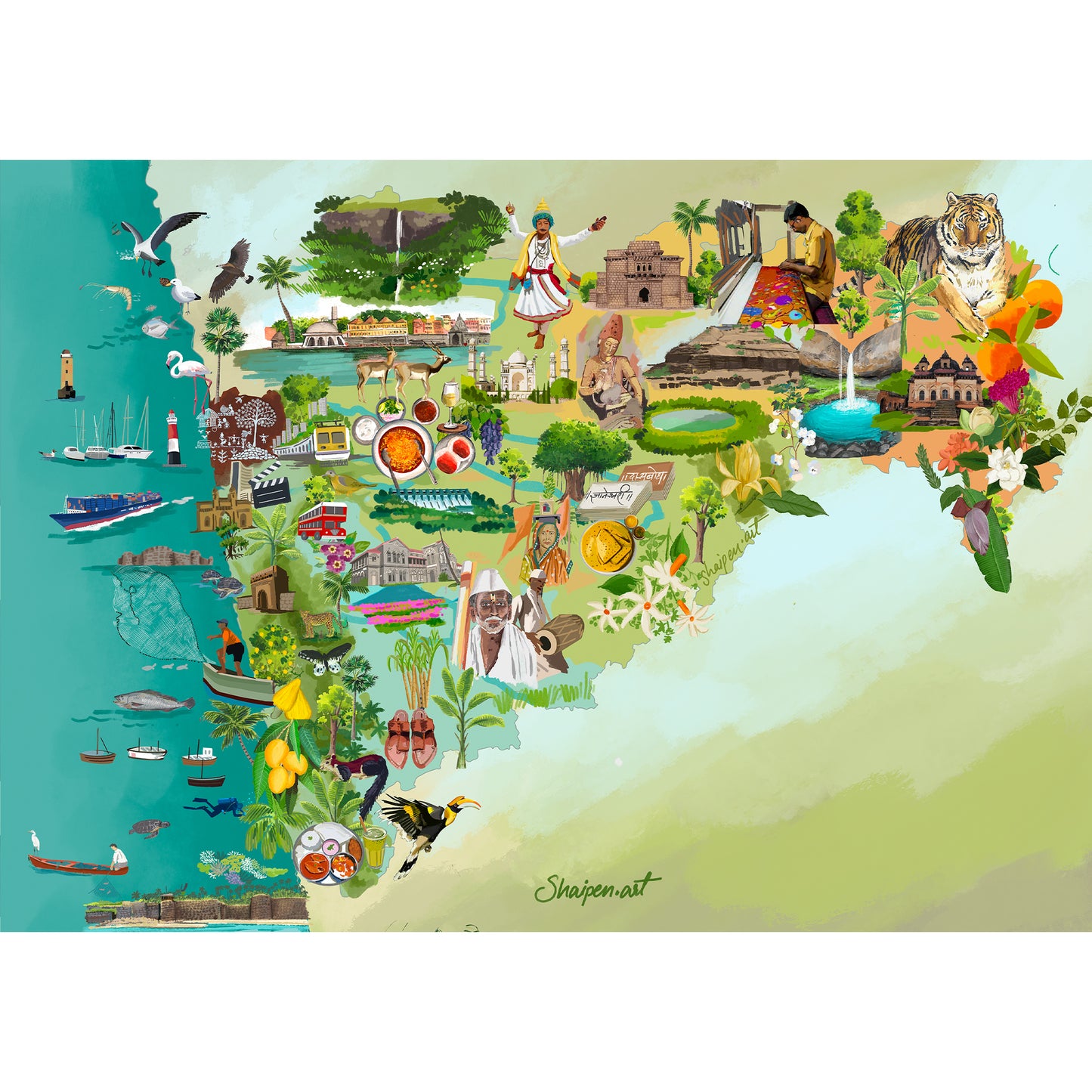 Maharashtra map