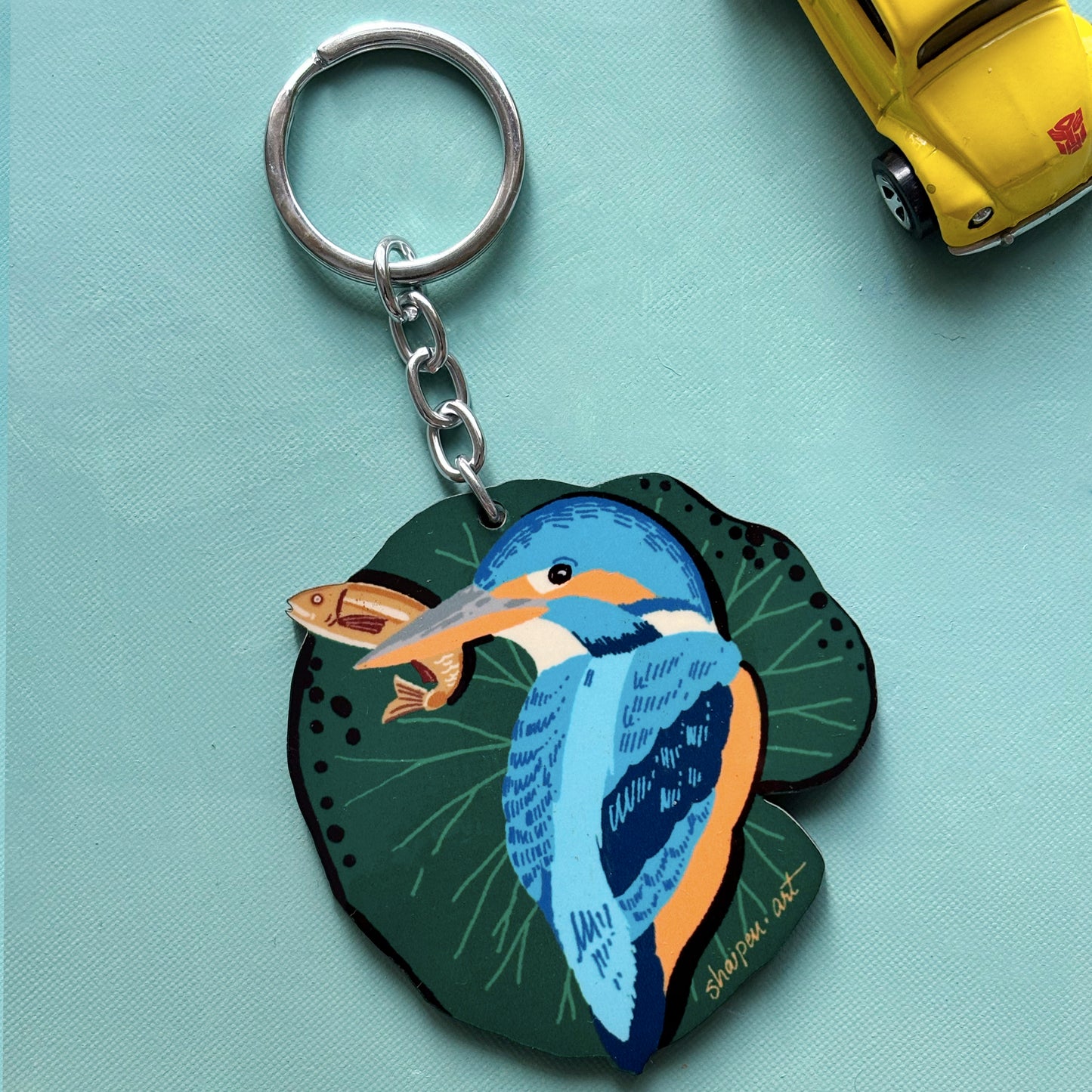 Kingfisher Keychain