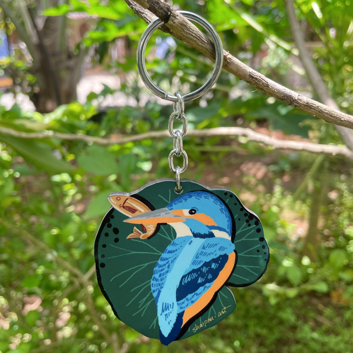 Kingfisher Keychain