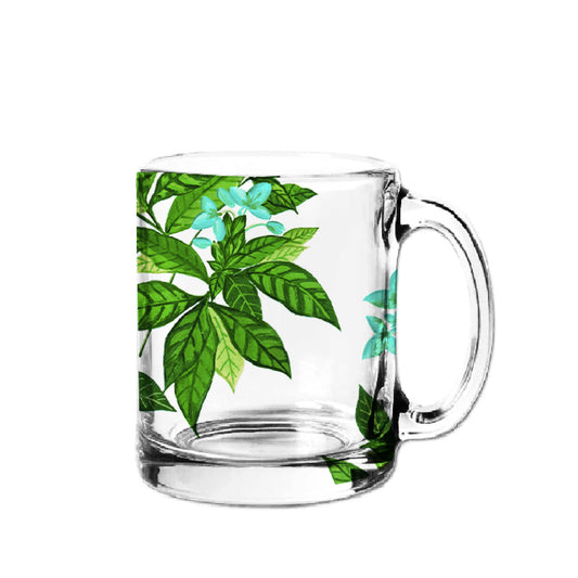 Teal Aboli- Glass Mug
