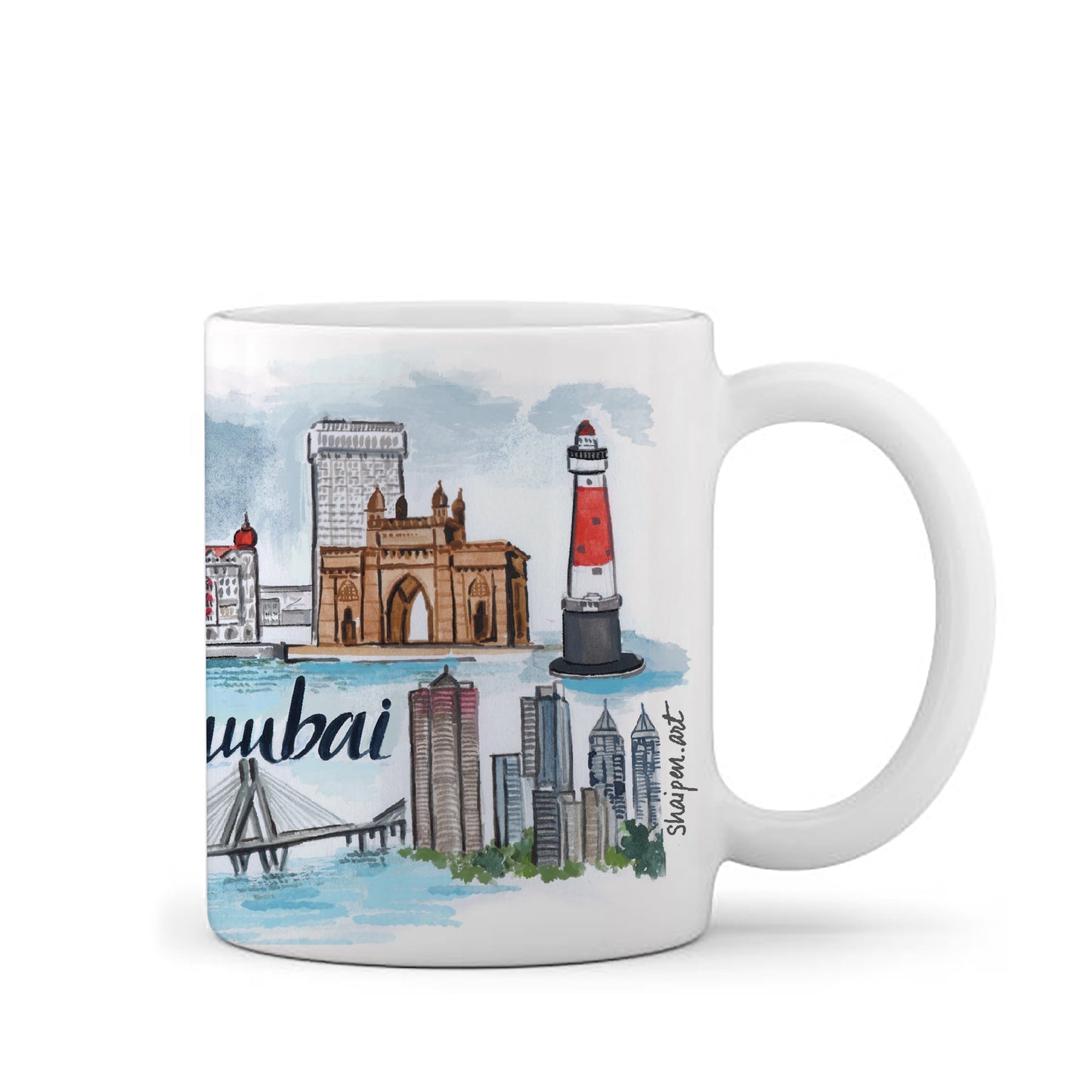 Mumbai illustration- Coffee Mug
