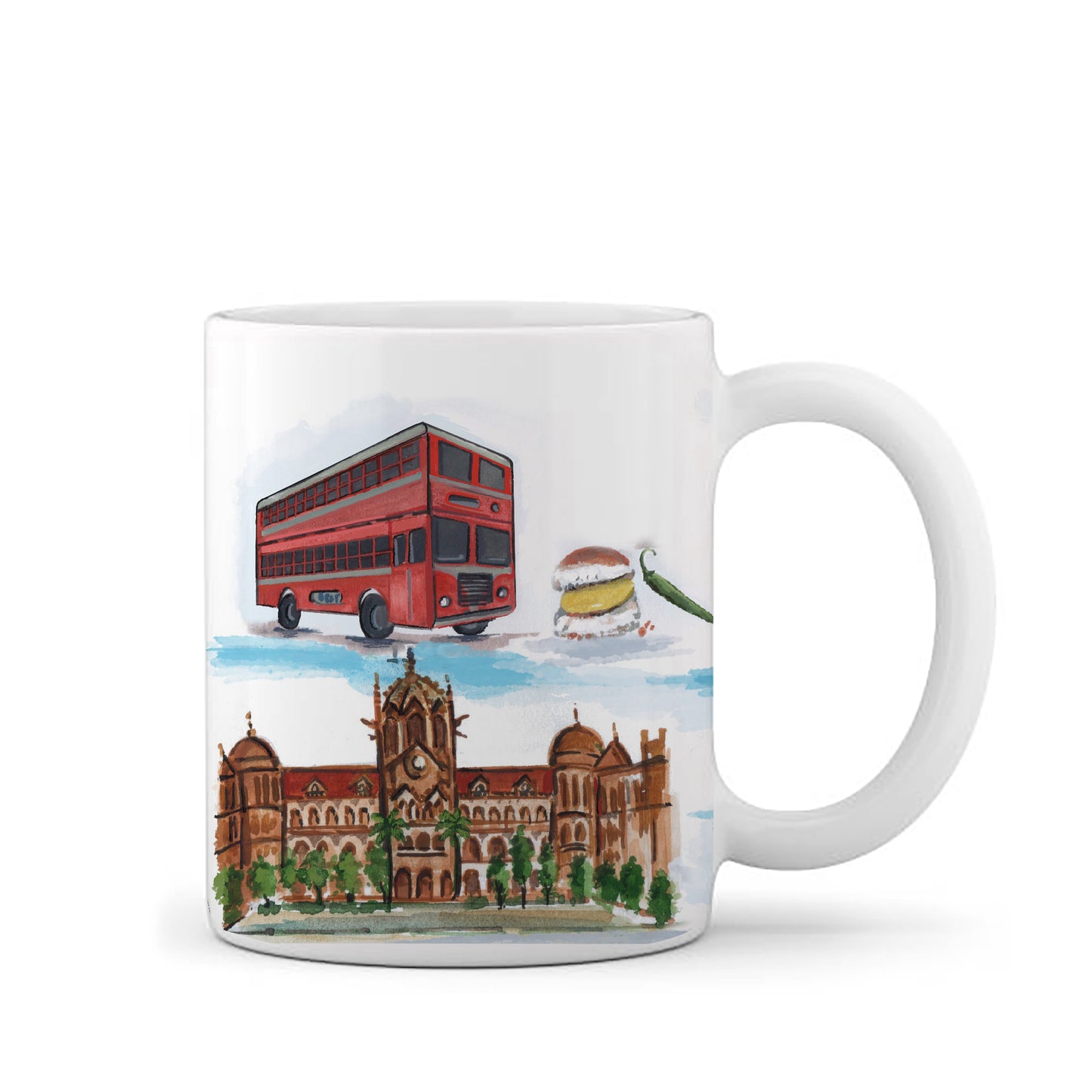 Mumbai illustration- Coffee Mug