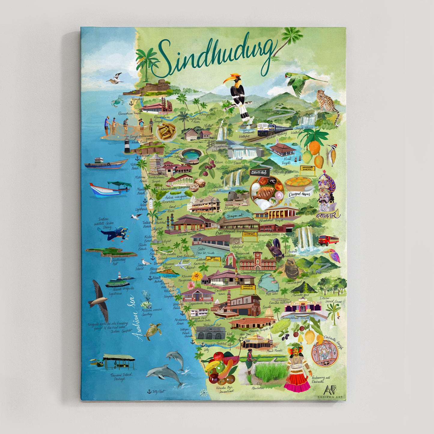 Sindhudurg Map (Konkan)