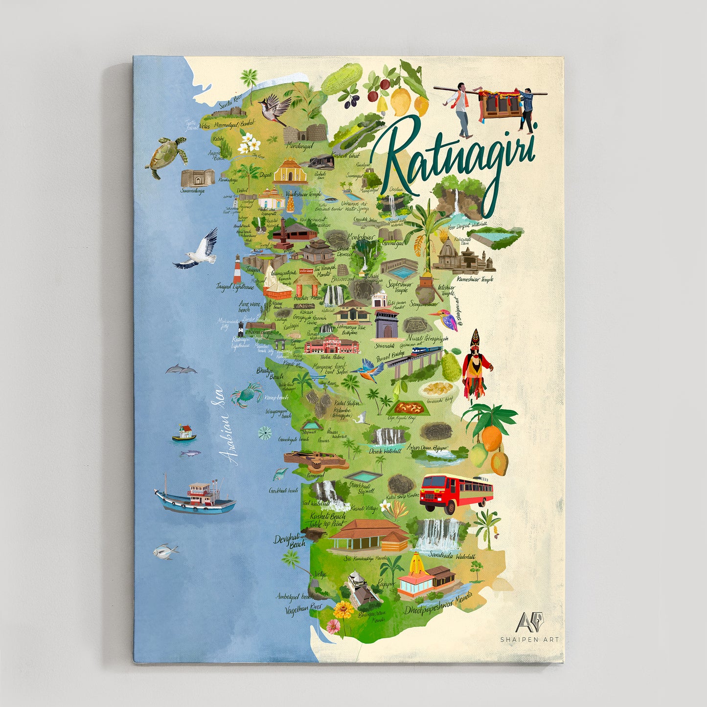 Ratnagiri Map (Konkan)