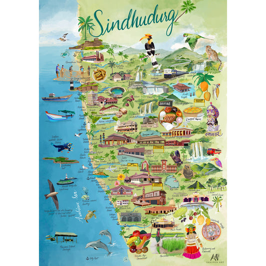 Sindhudurg Map (Konkan)