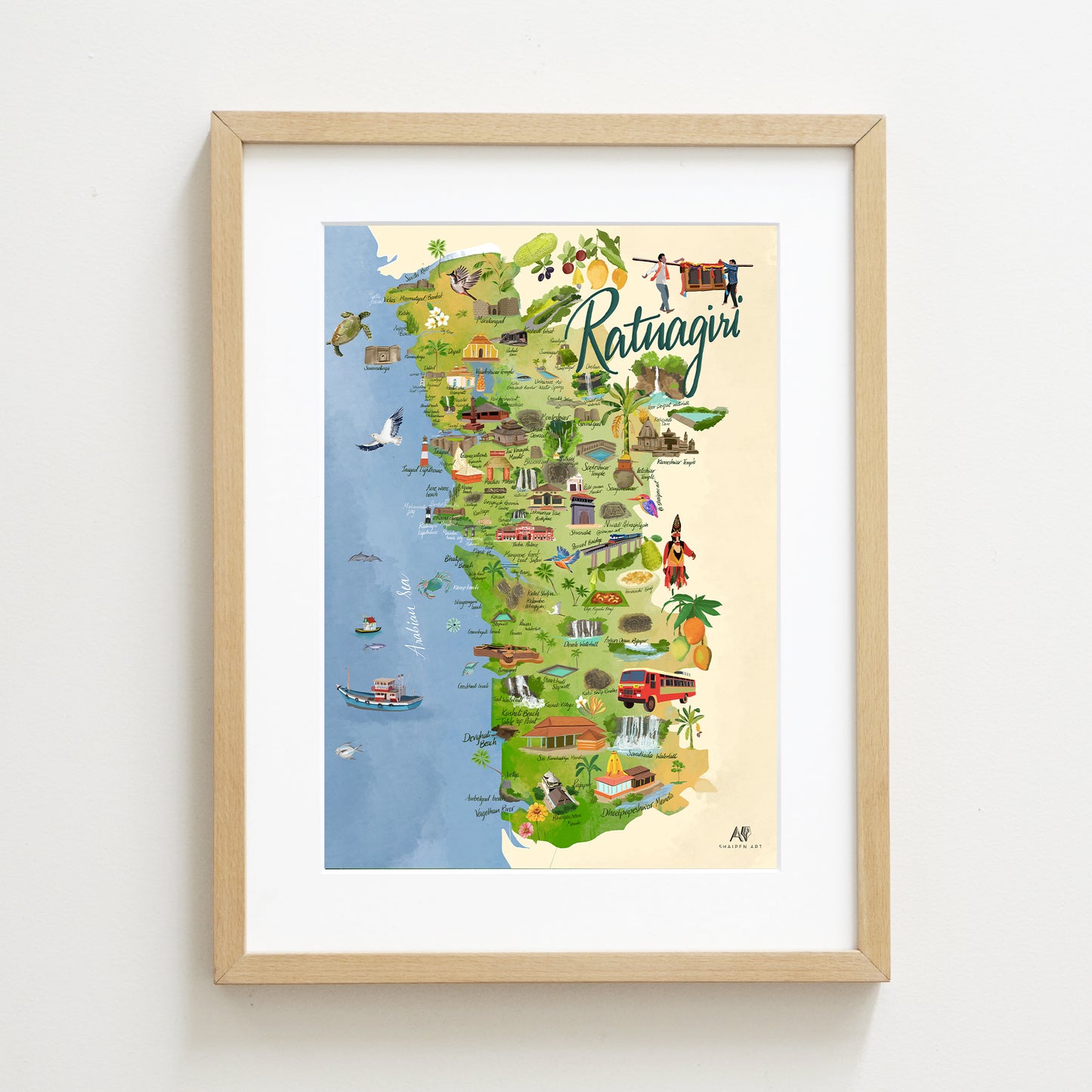 Ratnagiri Map (Konkan)