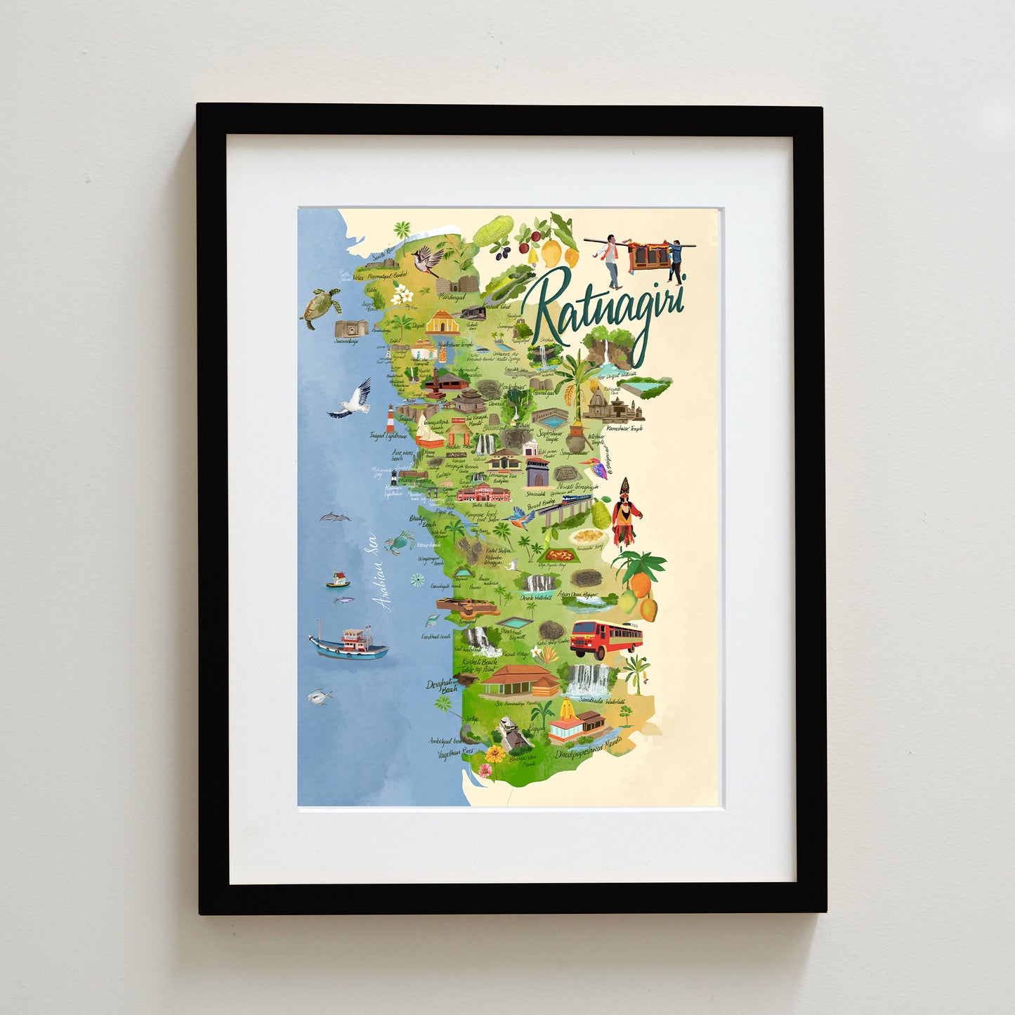 Ratnagiri Map (Konkan)