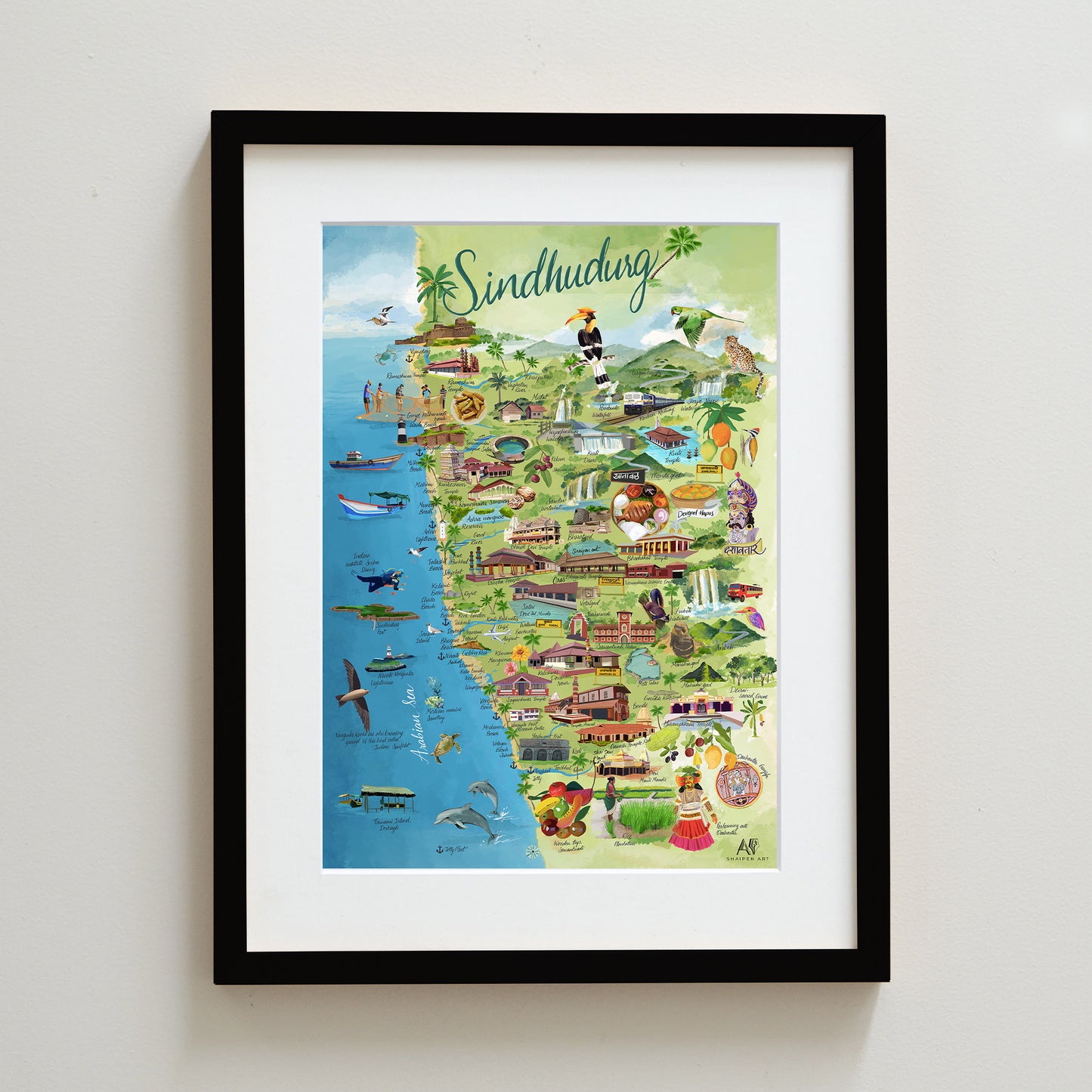 Sindhudurg Map (Konkan)