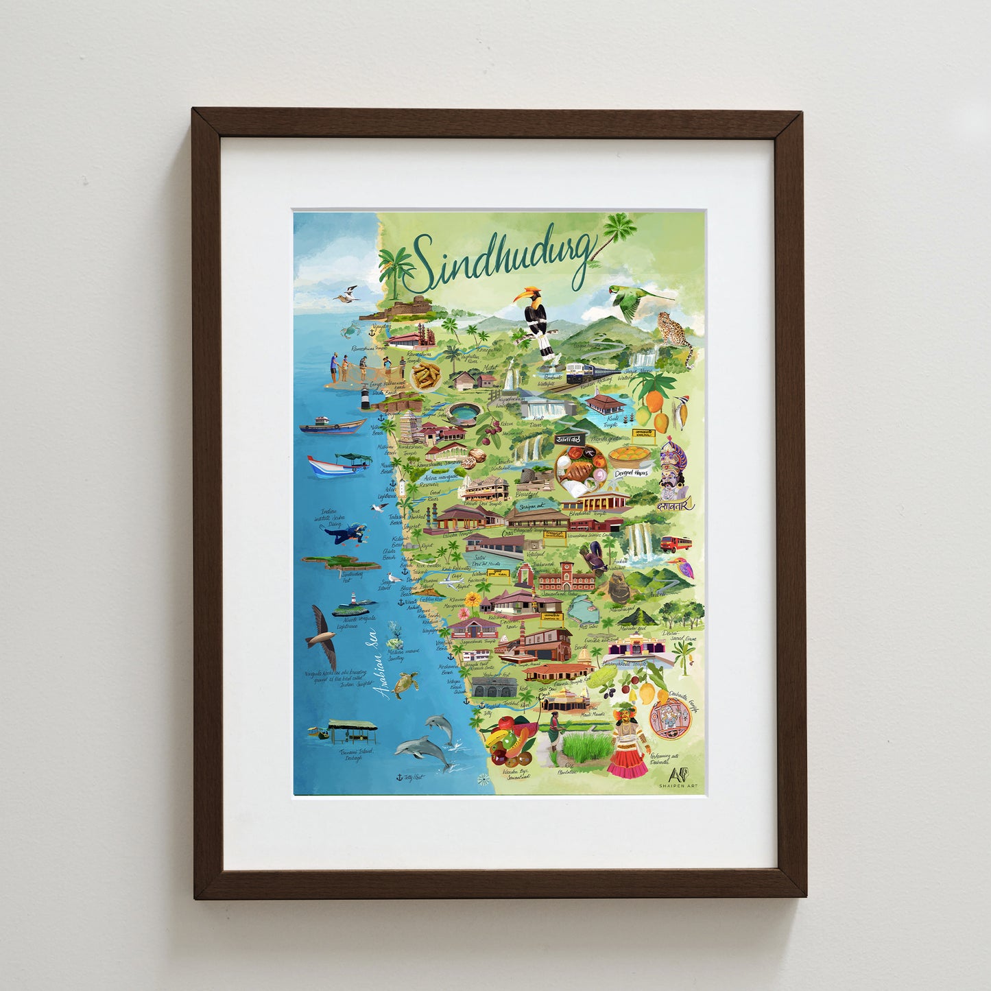 Sindhudurg Map (Konkan)