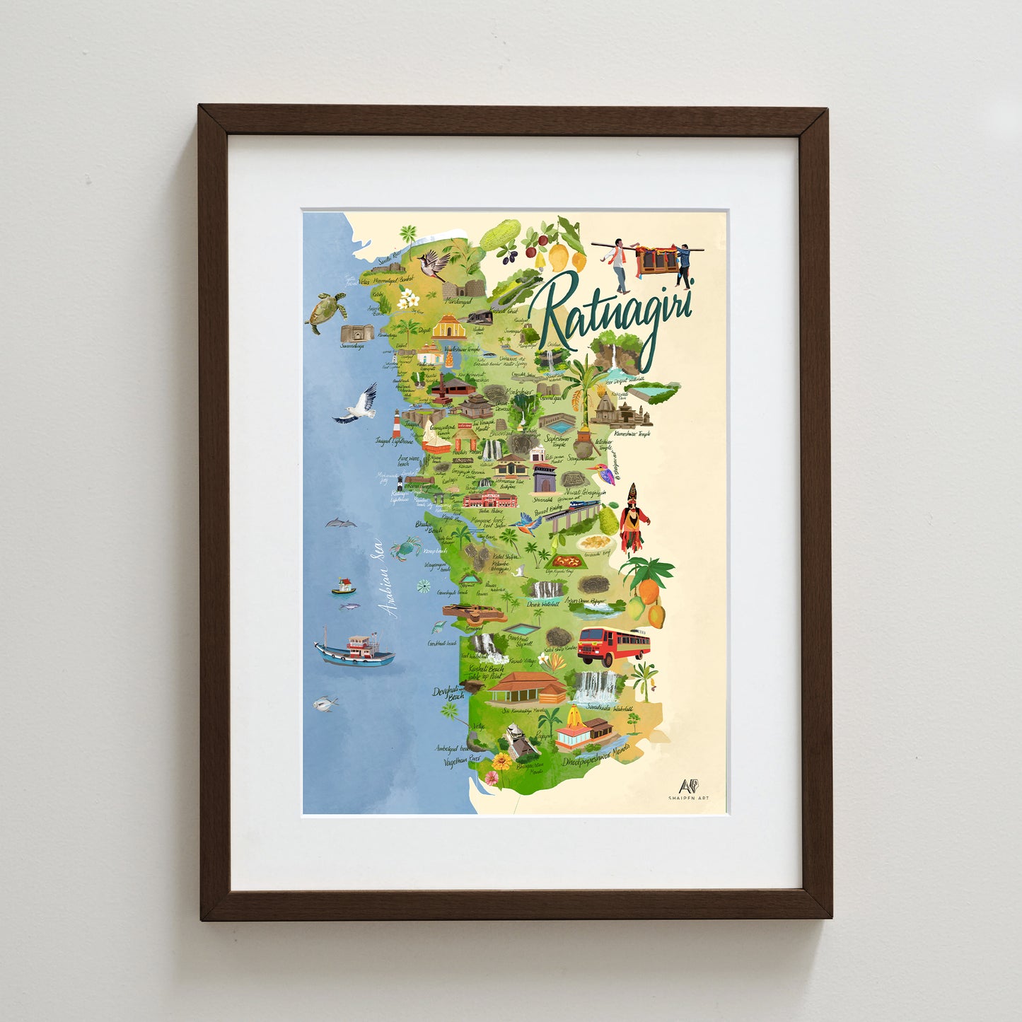 Ratnagiri Map (Konkan)