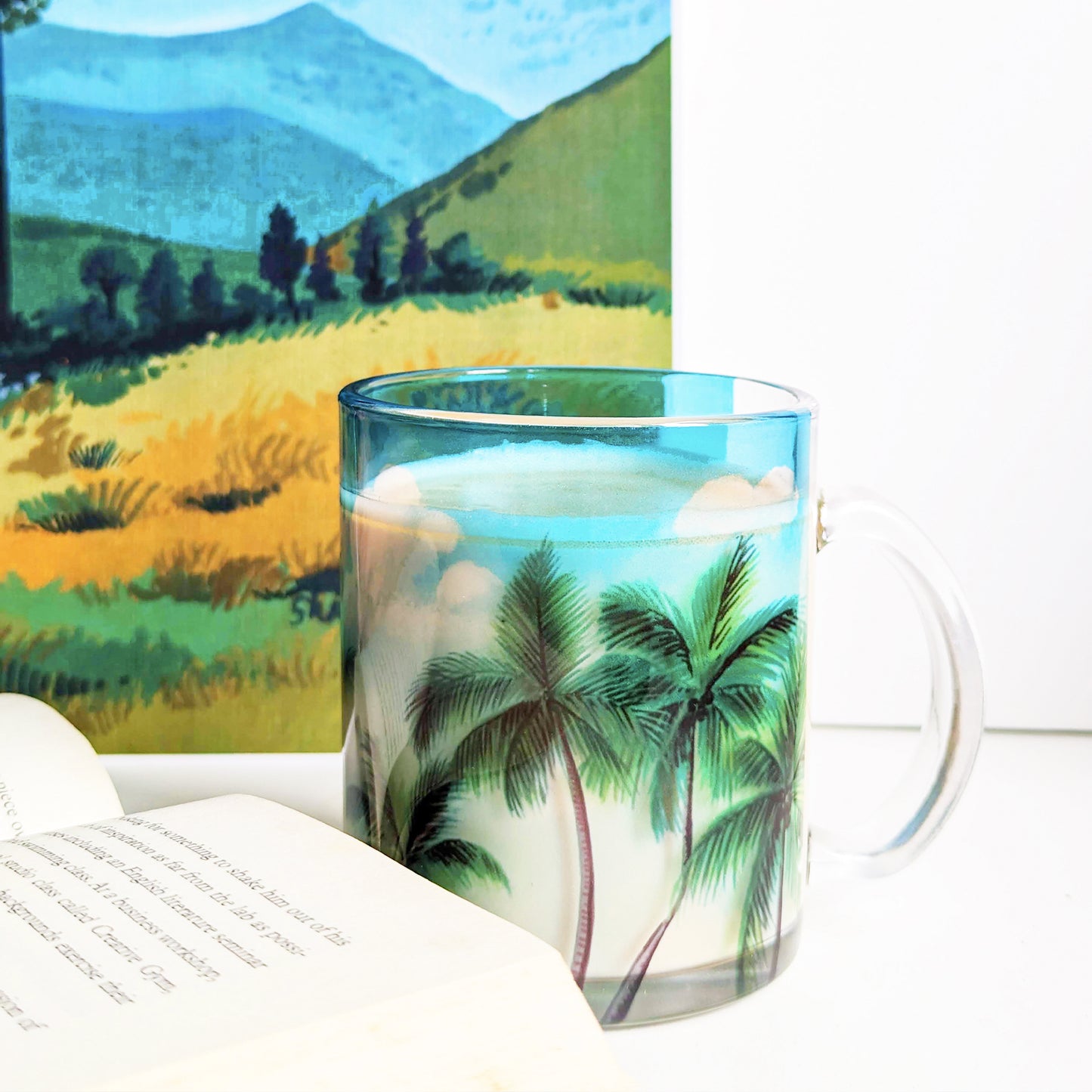 Coconut Trees- Glass Mug