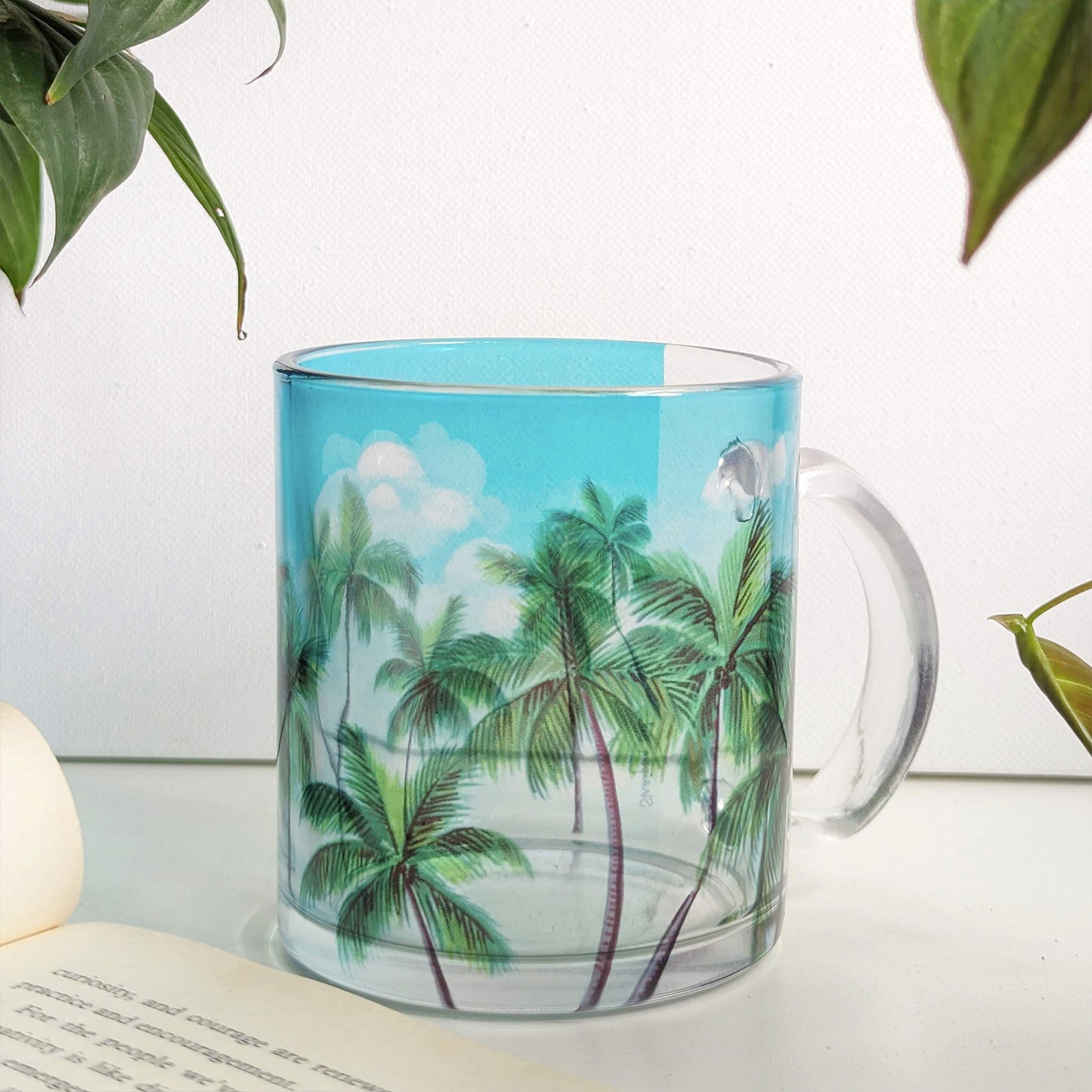 Coconut Trees- Glass Mug