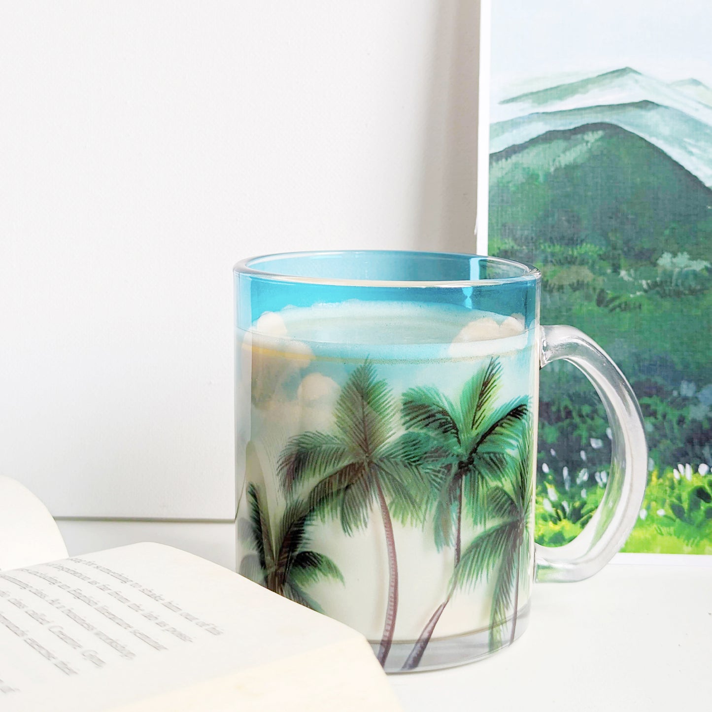 Coconut Trees- Glass Mug
