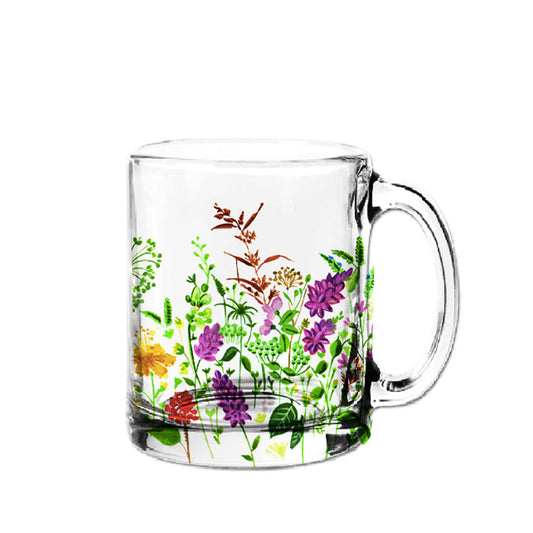Wild Violets- Glass Mug